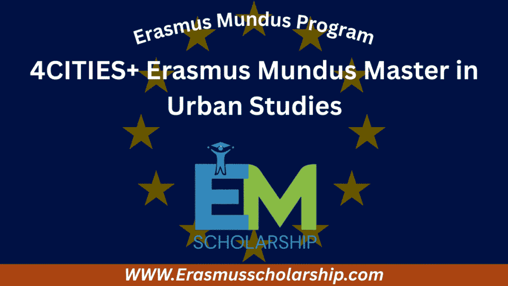 4CITIES+ Erasmus Mundus Master in Urban Studies 2026