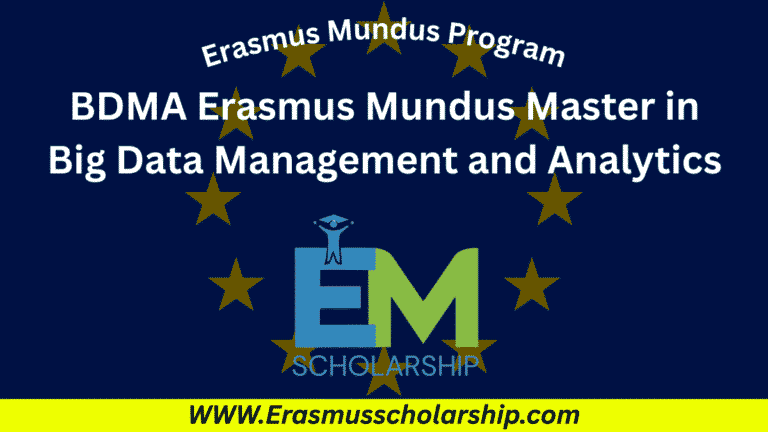 Erasmus Mundus BDMA Scholarship 2027 Master in Big Data Management and Analytics