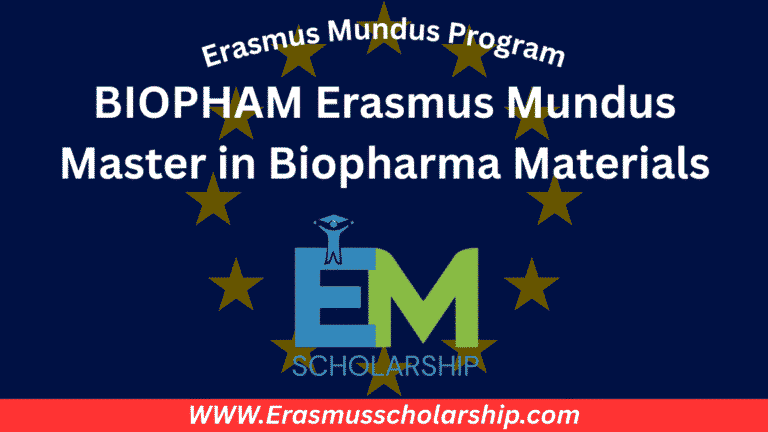 BIOPHAM Erasmus Mundus Master 2026 Biopharma Materials Complete Guide