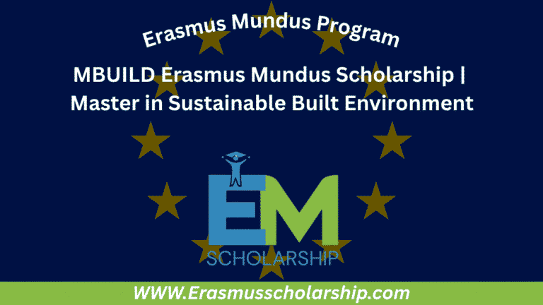 MBUILD Erasmus Mundus Scholarship 2026 – Master in Sustainable Built Environment