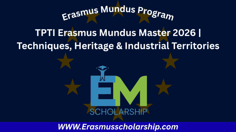 TPTI Erasmus Mundus Scholarship 2026 – Joint Master Program