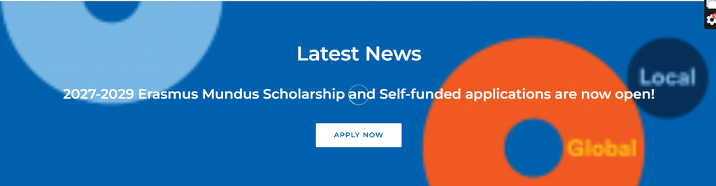 Erasmus Mundus GLOCAL Scholarship Program is open now