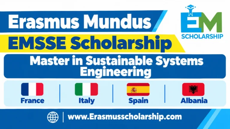 Erasmus Mundus EMSSE Scholarship 2027 | Master in Sustainable Systems Engineering