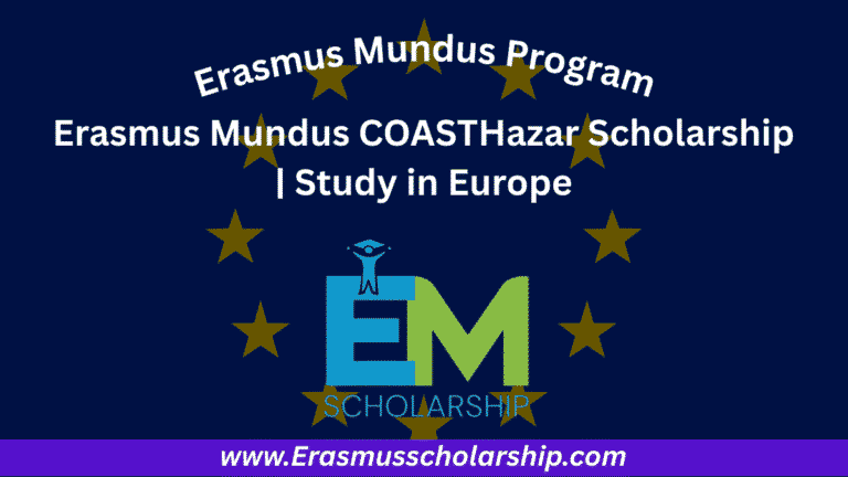Erasmus Mundus COASTHazar Scholarship 2026 | Study in Europe