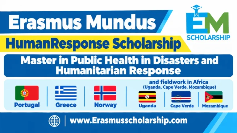 Erasmus Mundus HumanResponse Scholarship 2027 | Master in Public Health in Disasters and Humanitarian Response