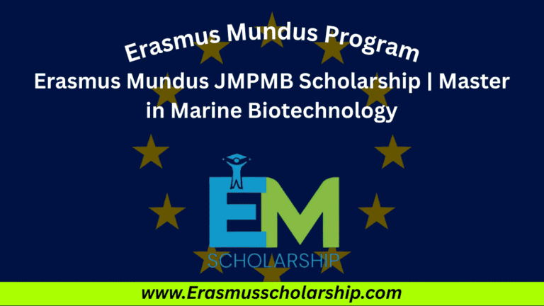 Erasmus Mundus JMPMB Scholarship 2026 | Master in Marine Biotechnology