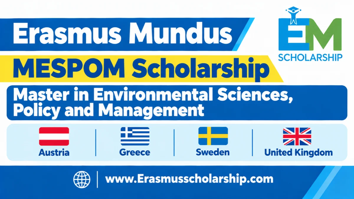 Erasmus Mundus MESPOM Scholarship Master in Environmental Sciences, Policy and Management
