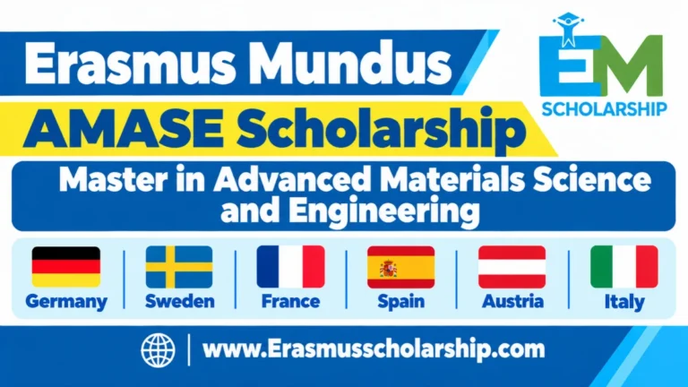 Erasmus Mundus AMASE Scholarship 2027 | Master in Advanced Materials Science and Engineering