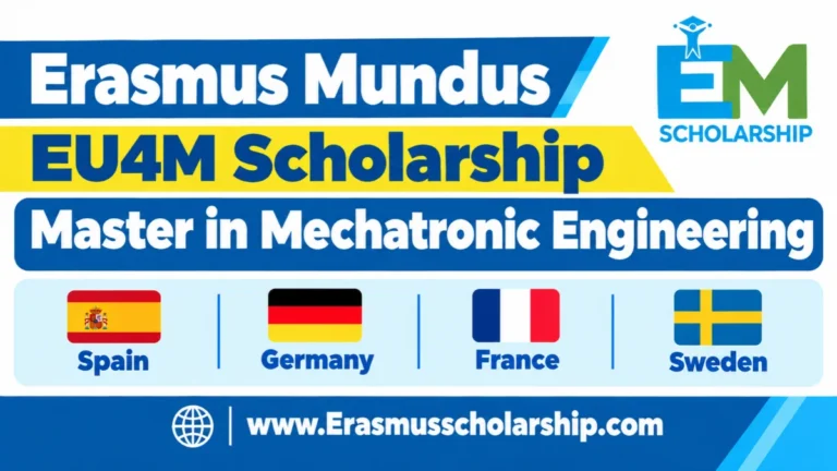 Erasmus Mundus EU4M Scholarship 2027 | Master in Mechatronic Engineering