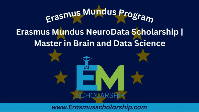 Erasmus Mundus NeuroData Scholarship 2026 | Master in Brain and Data Science