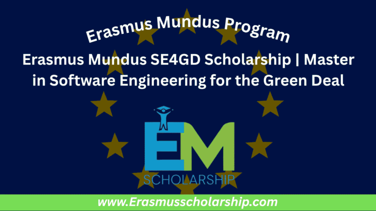 Erasmus Mundus SE4GD Scholarship | Master in Software Engineering for the Green Deal