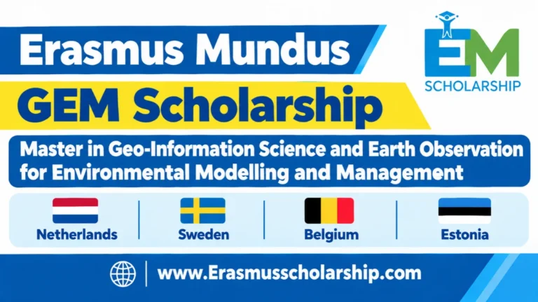 Erasmus Mundus GEM Scholarship 2027 | Master in Geo-Information Science and Earth Observation for Environmental Modelling and Management